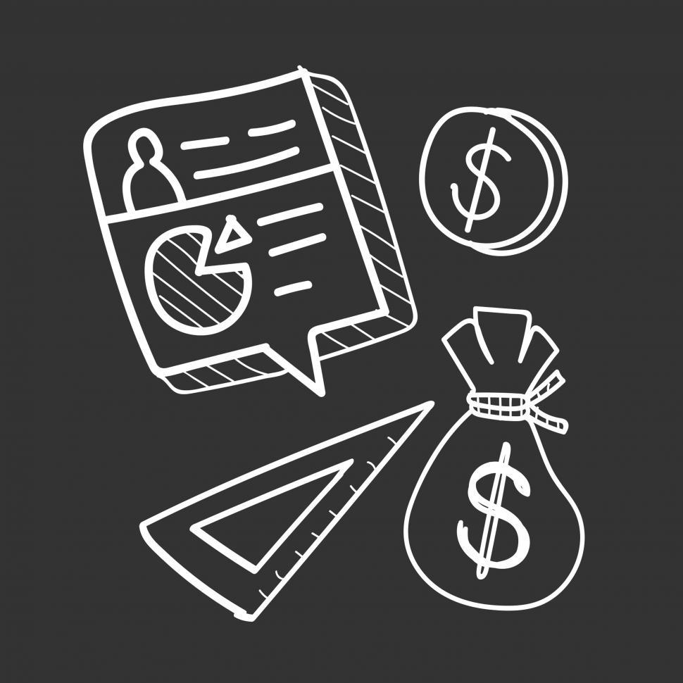 Free Image of Business and finance icons vector 