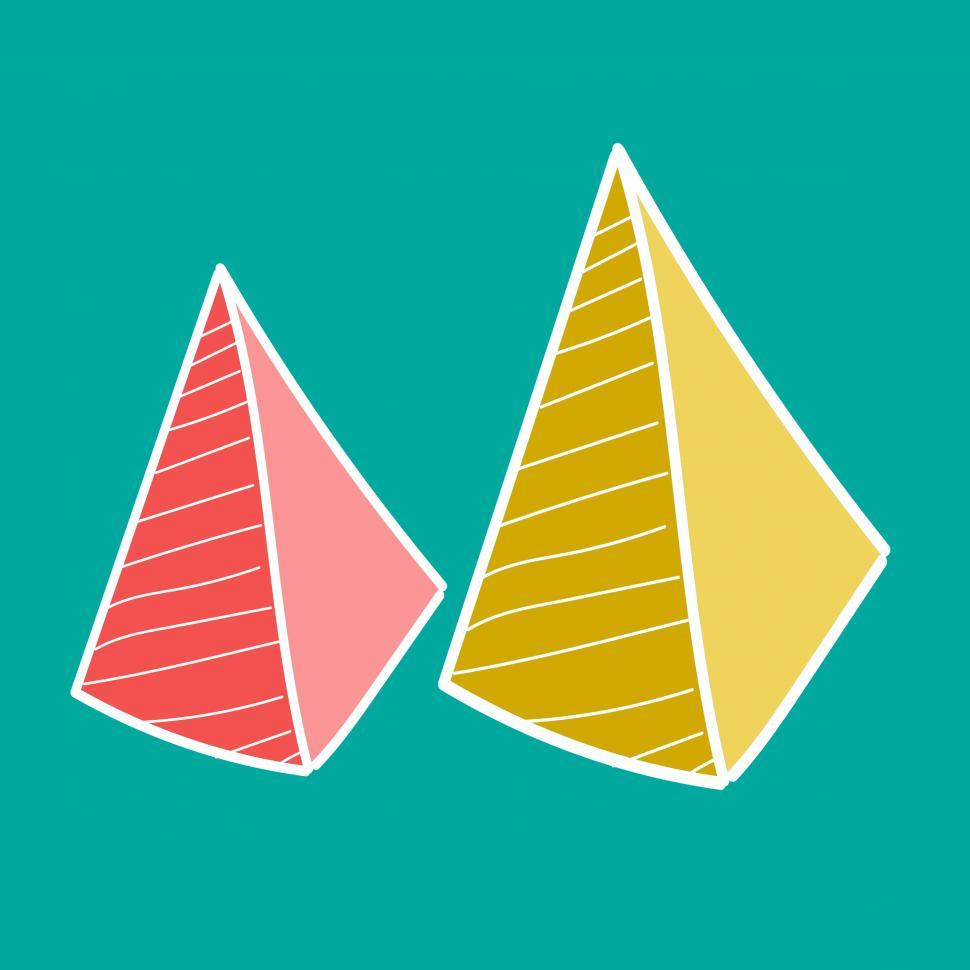 Free Image of Pyramid vector icons 