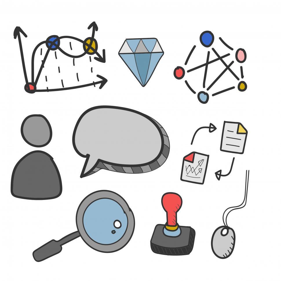 Free Image of Business icons vector 