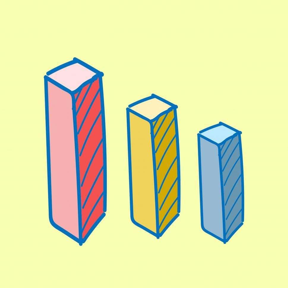 Free Image of Bar graph vector icon 