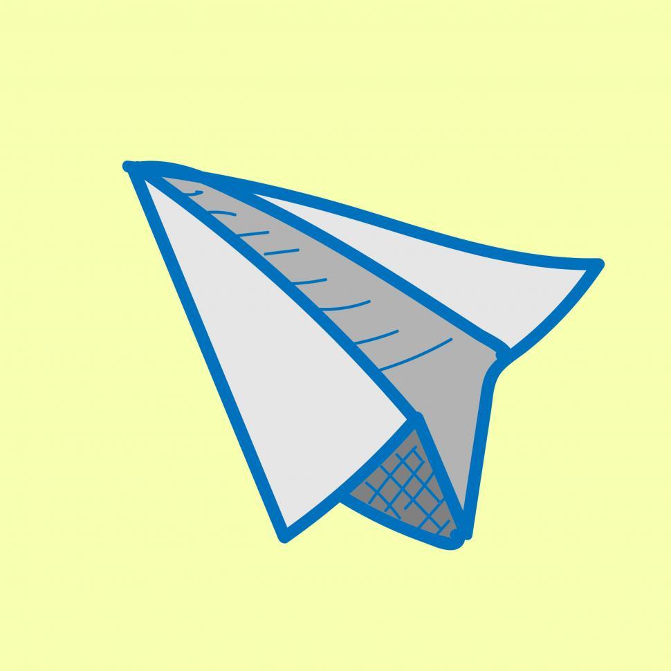 Free Image of Paper plane icon vector 