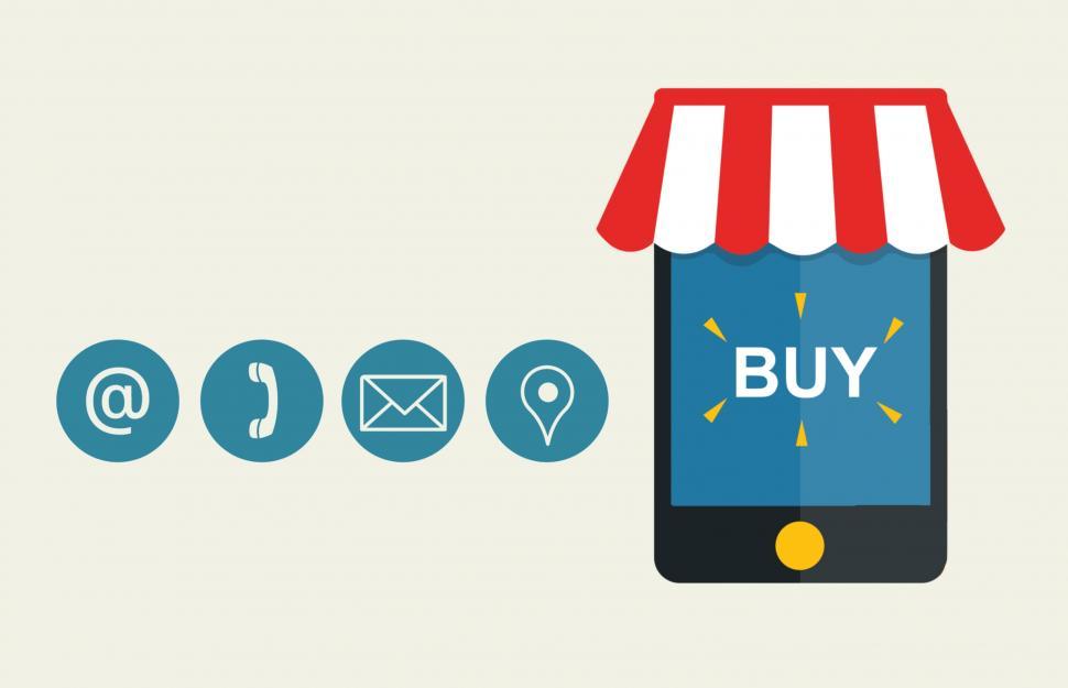 Free Image of Online shop contact  