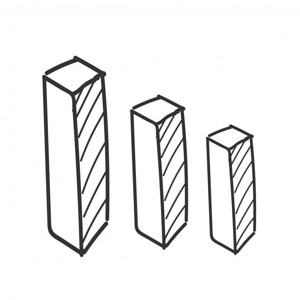 Free Image of Bar graph vector icon 