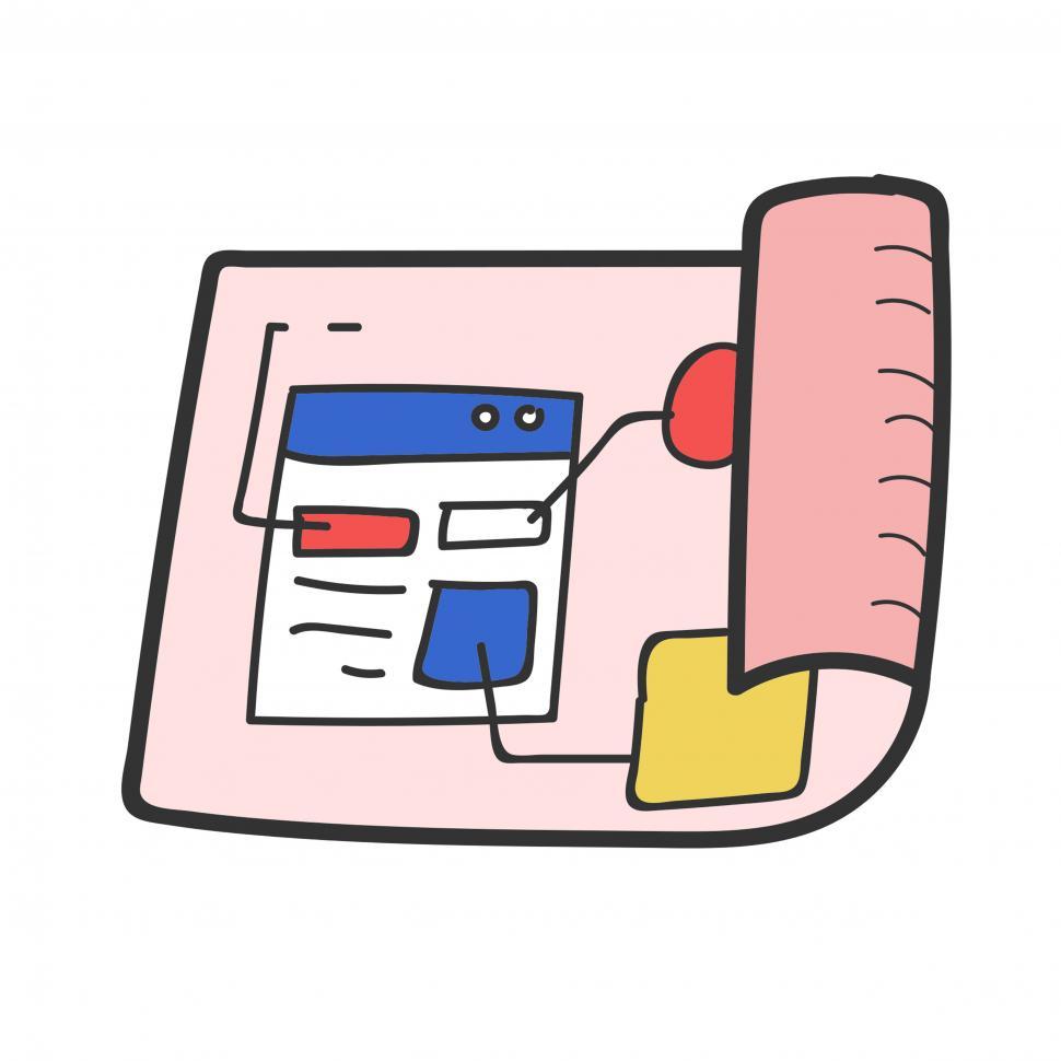 Free Image of Strategy layout document vector icon 