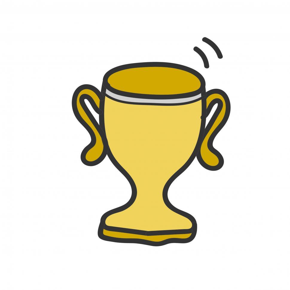 Free Image of Trophy cup vector icon 