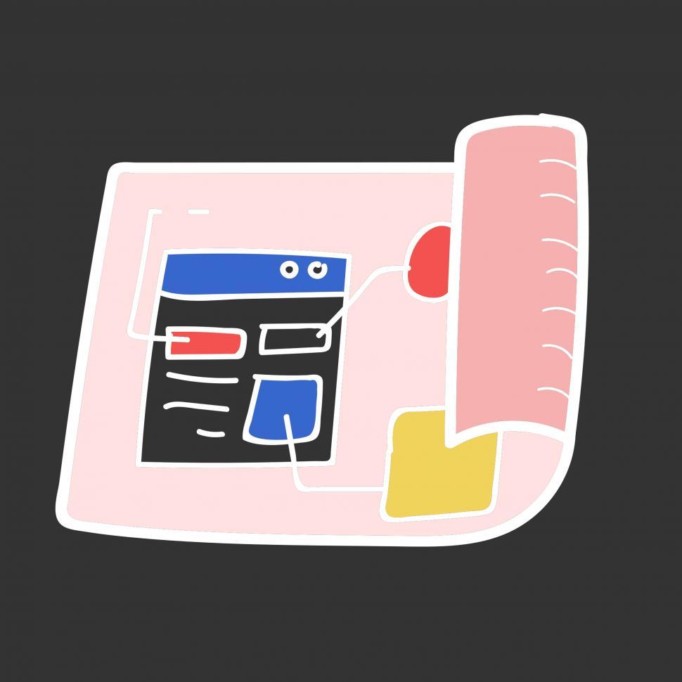 Free Image of Strategy layout document vector icon 