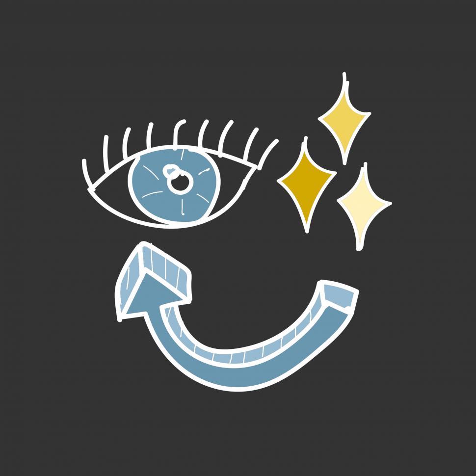 Free Image of Eye and arrow virtual reality vector 