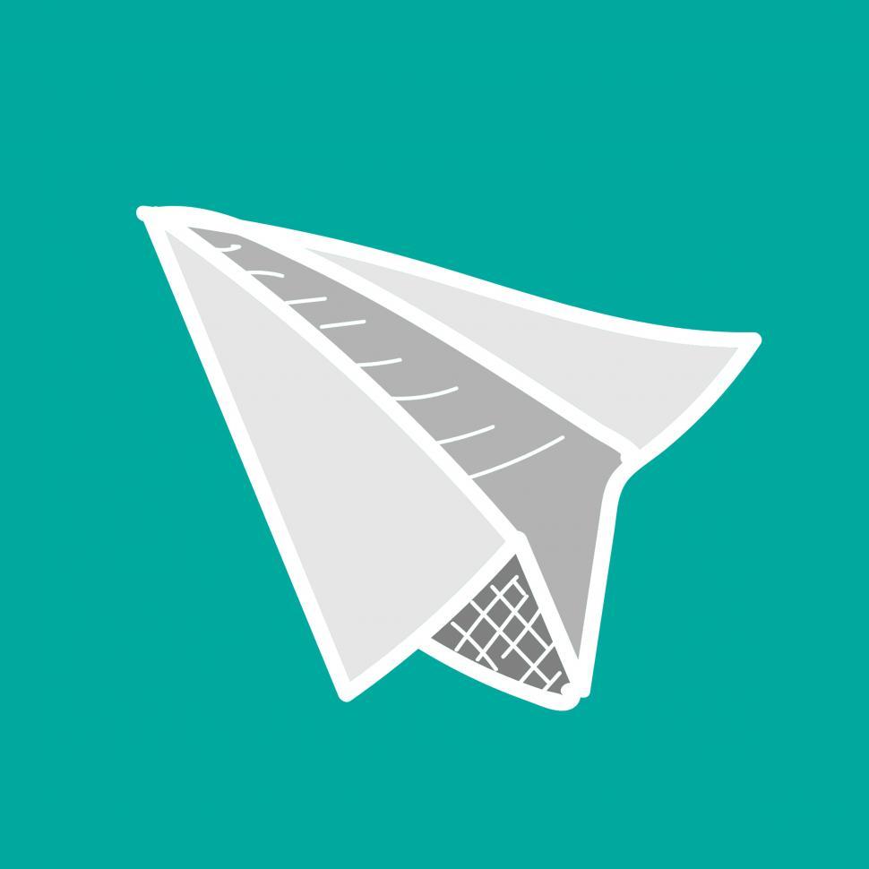 Free Image of Paper plane icon vector 