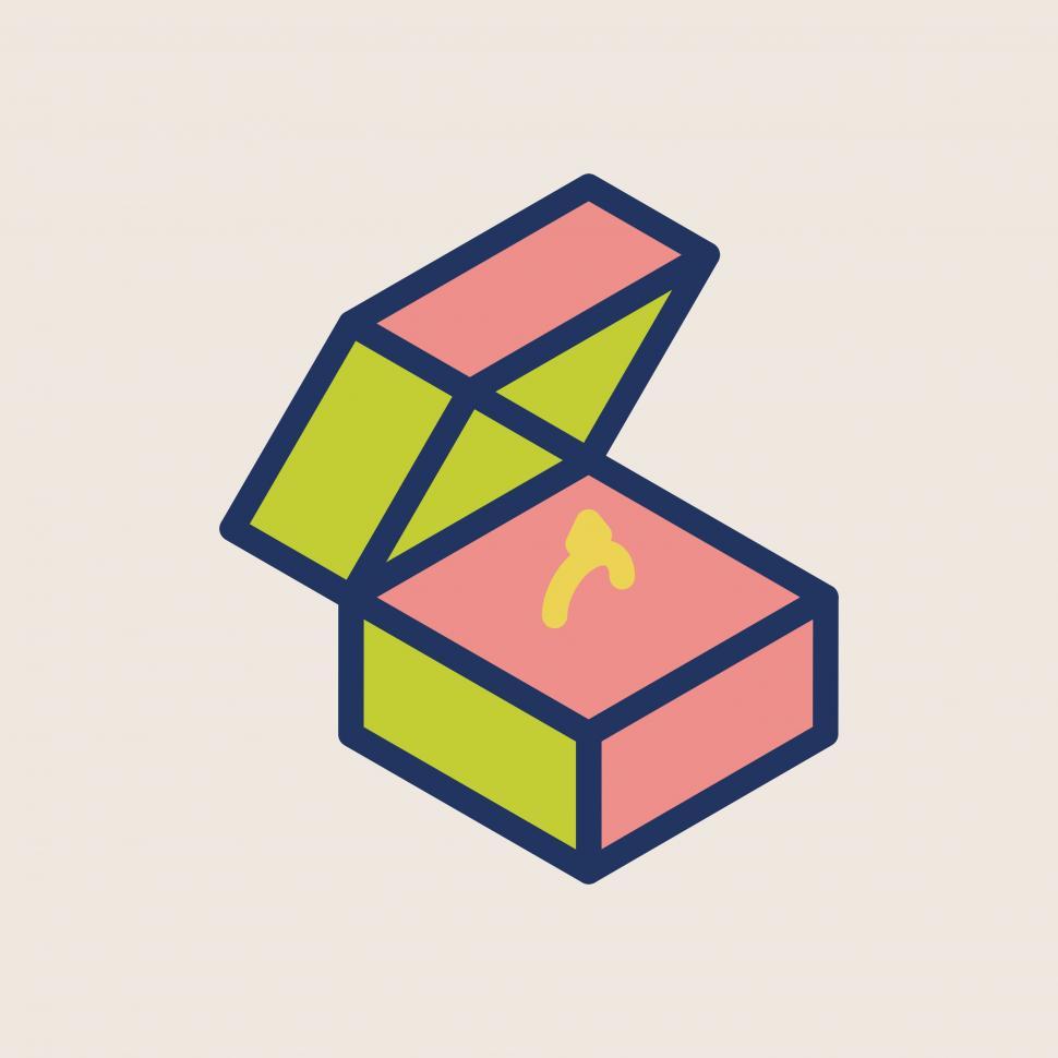 Free Image of Ring in a box vector icon 