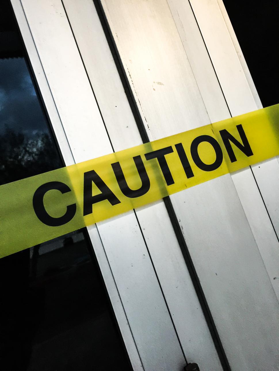 Free Image of Caution - Yellow Tape 
