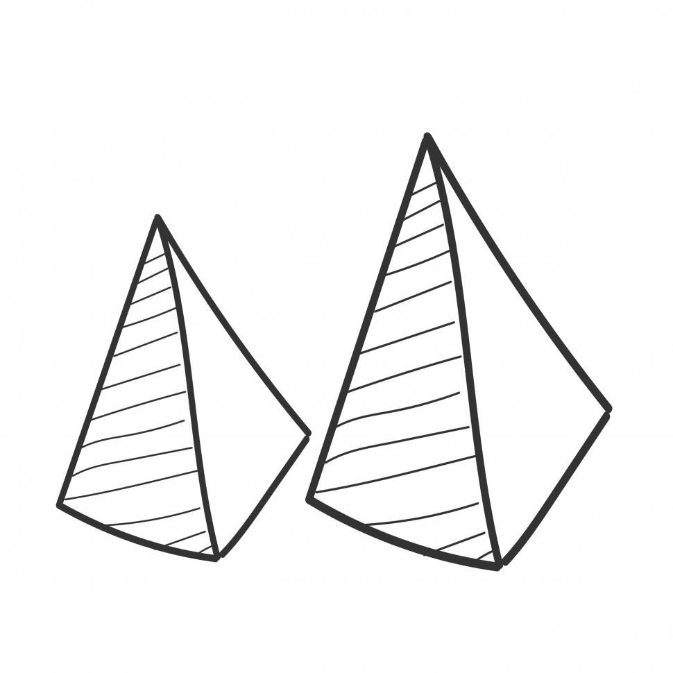 Free Image of Pyramid vector icons 