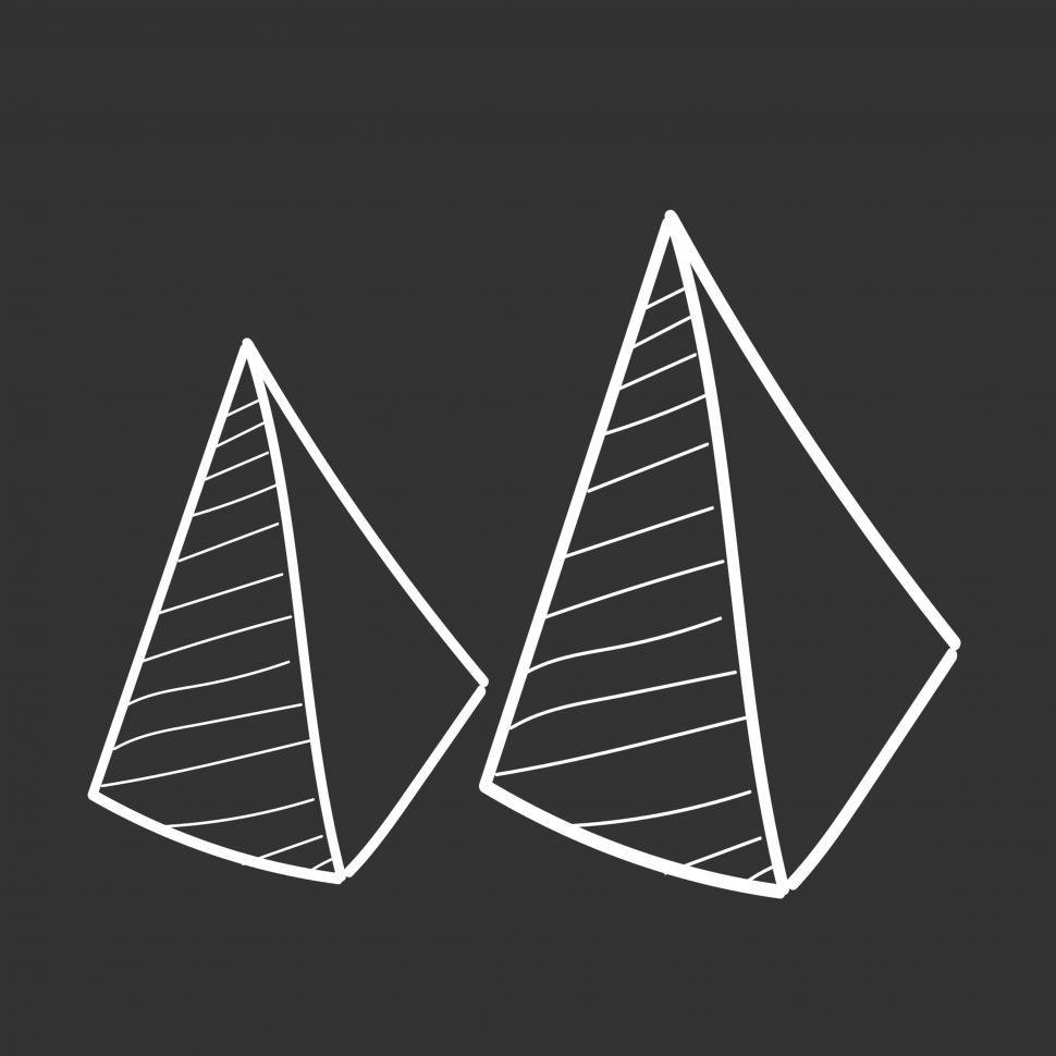 Free Image of Pyramid vector icons 
