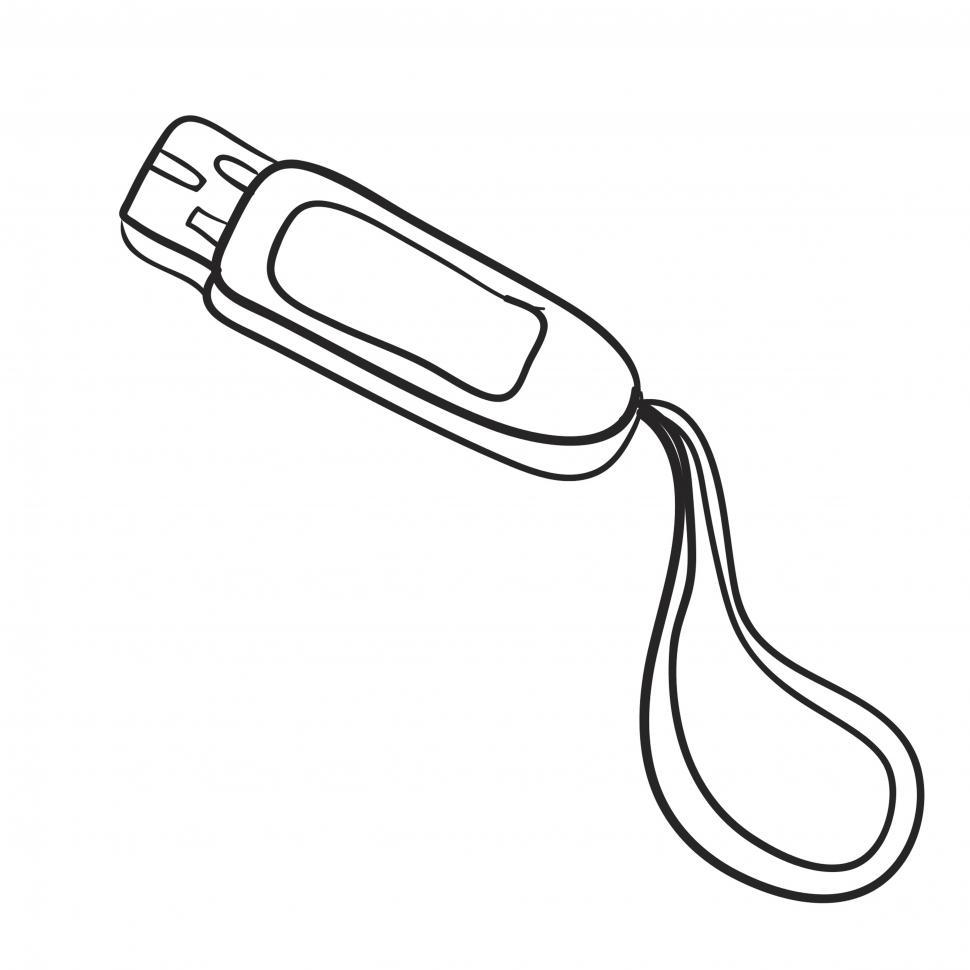 Free Image of USB flash drive vector icon 