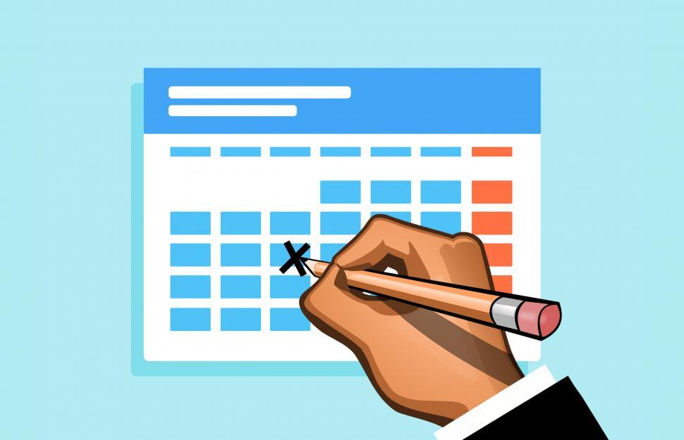 Free Image of Calendar marker  