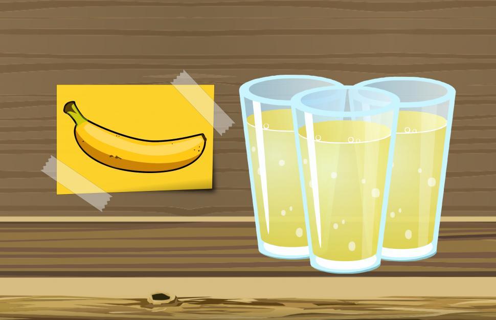 Free Image of Banana juice  