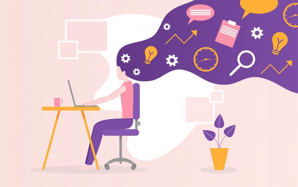 Free Image of Freelancer - Working From Home - Concept 