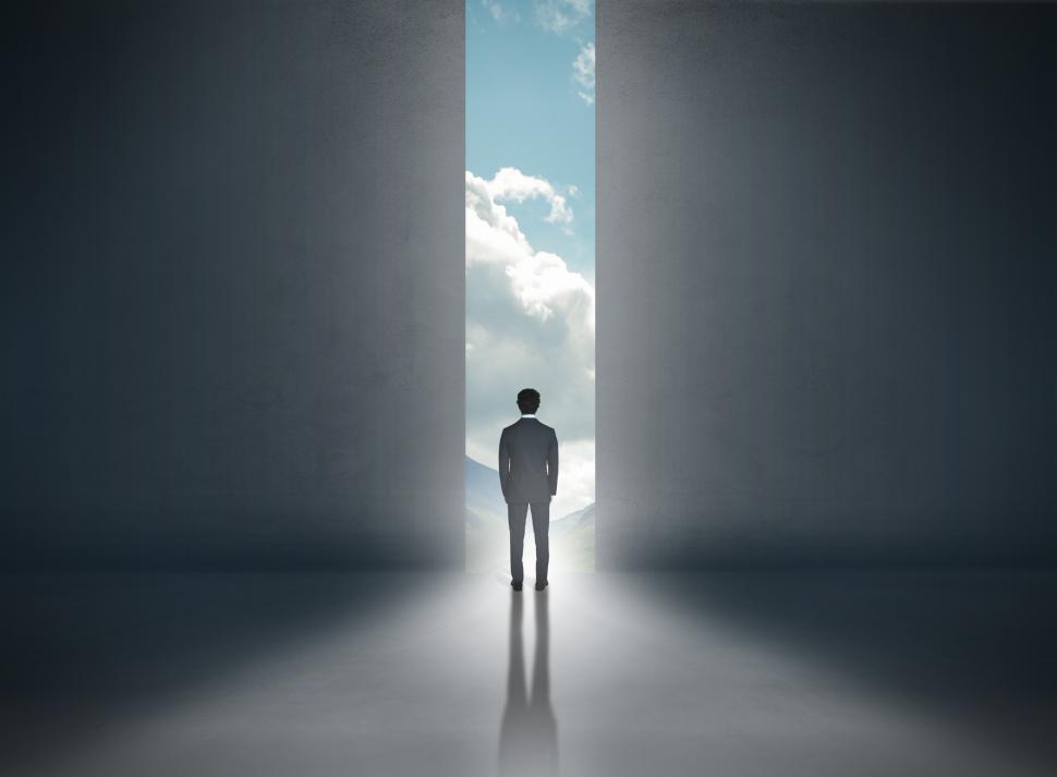 Free Image of New Beginning - Man Looking to the Future 