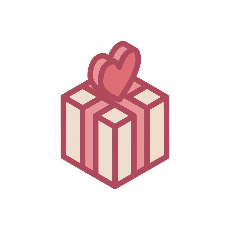 Free Image of Valentine s day gift vector icon 