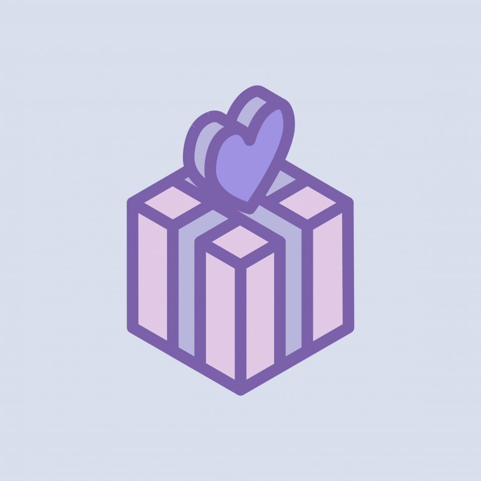 Free Image of Valentine s day gift vector icon 
