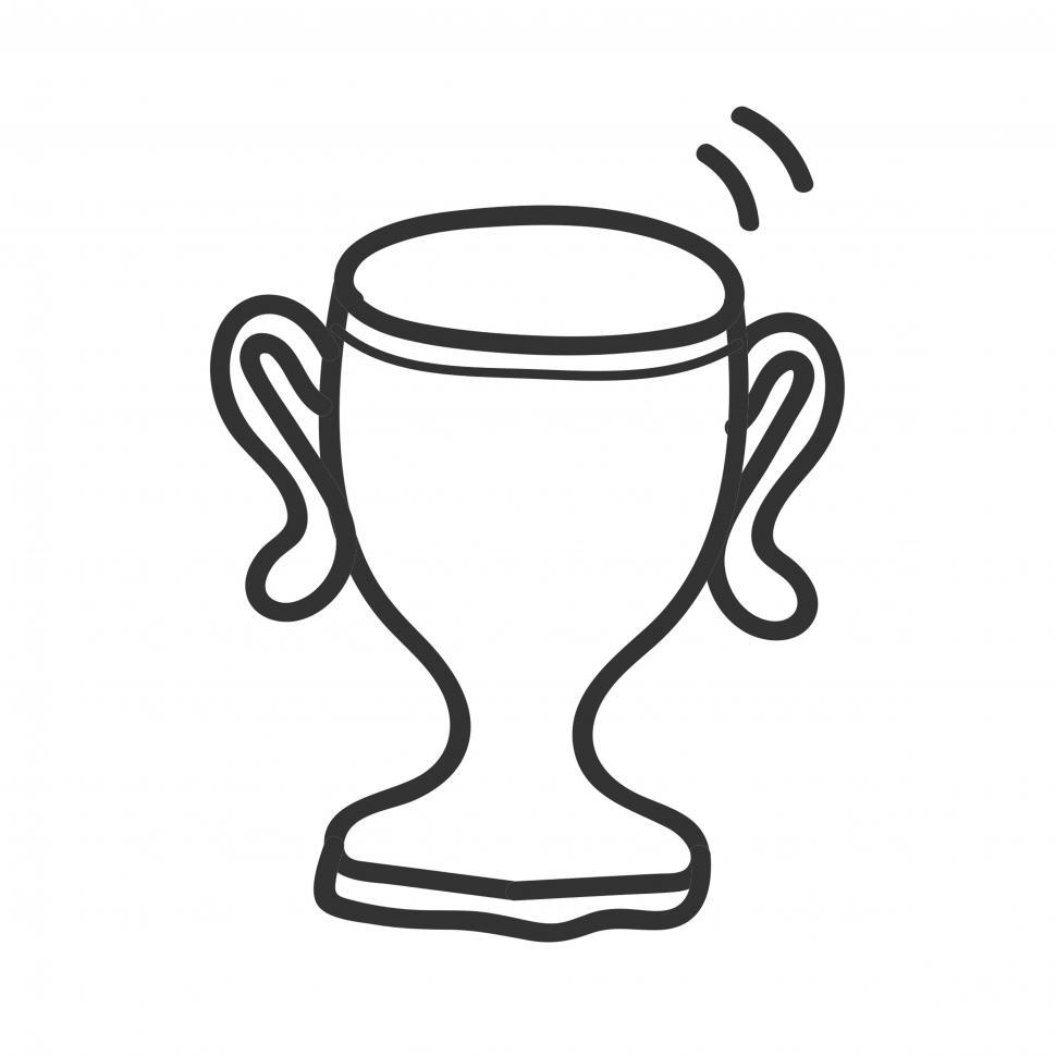 Free Image of Trophy cup vector icon 