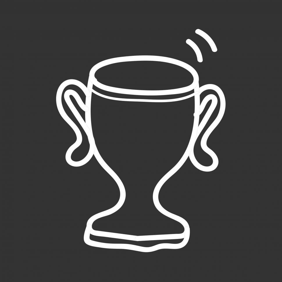 Free Image of Trophy cup vector icon 