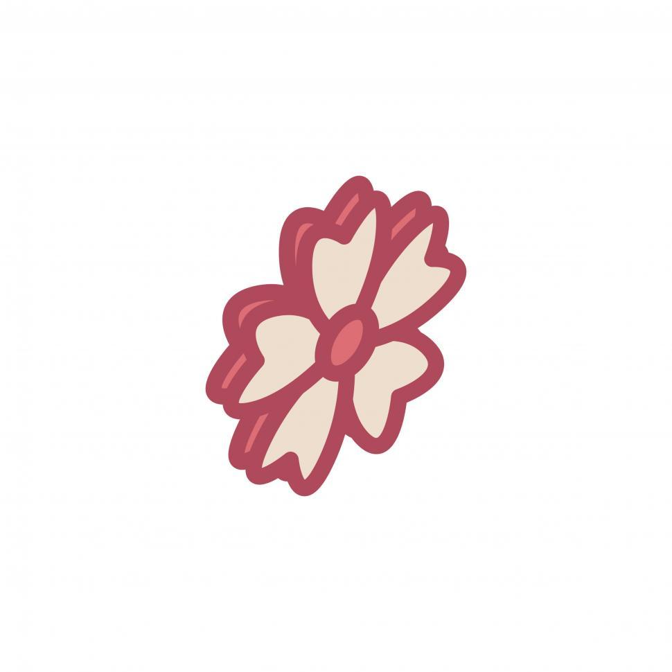 Free Image of Flower with heart shaped petals 