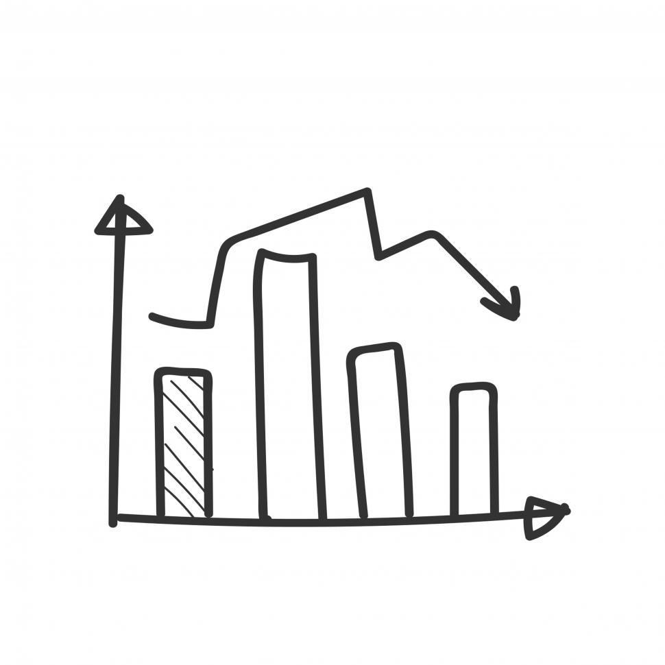 Free Image of Bar graph vector icon 