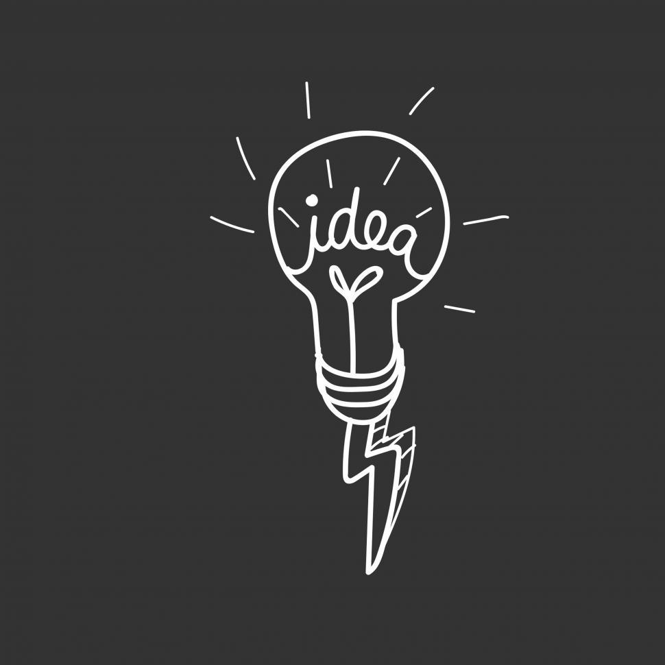 Free Image of Idea bulb icon vector 
