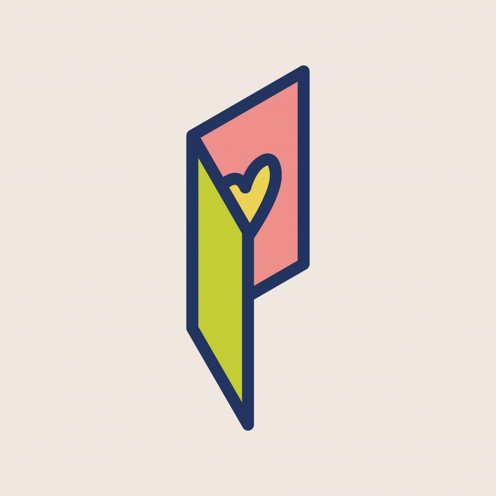Free Image of Valentine s day card vector icon 