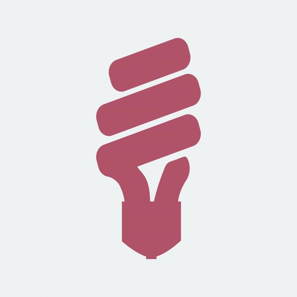 Free Image of Florescent spiral bulb vector icon 