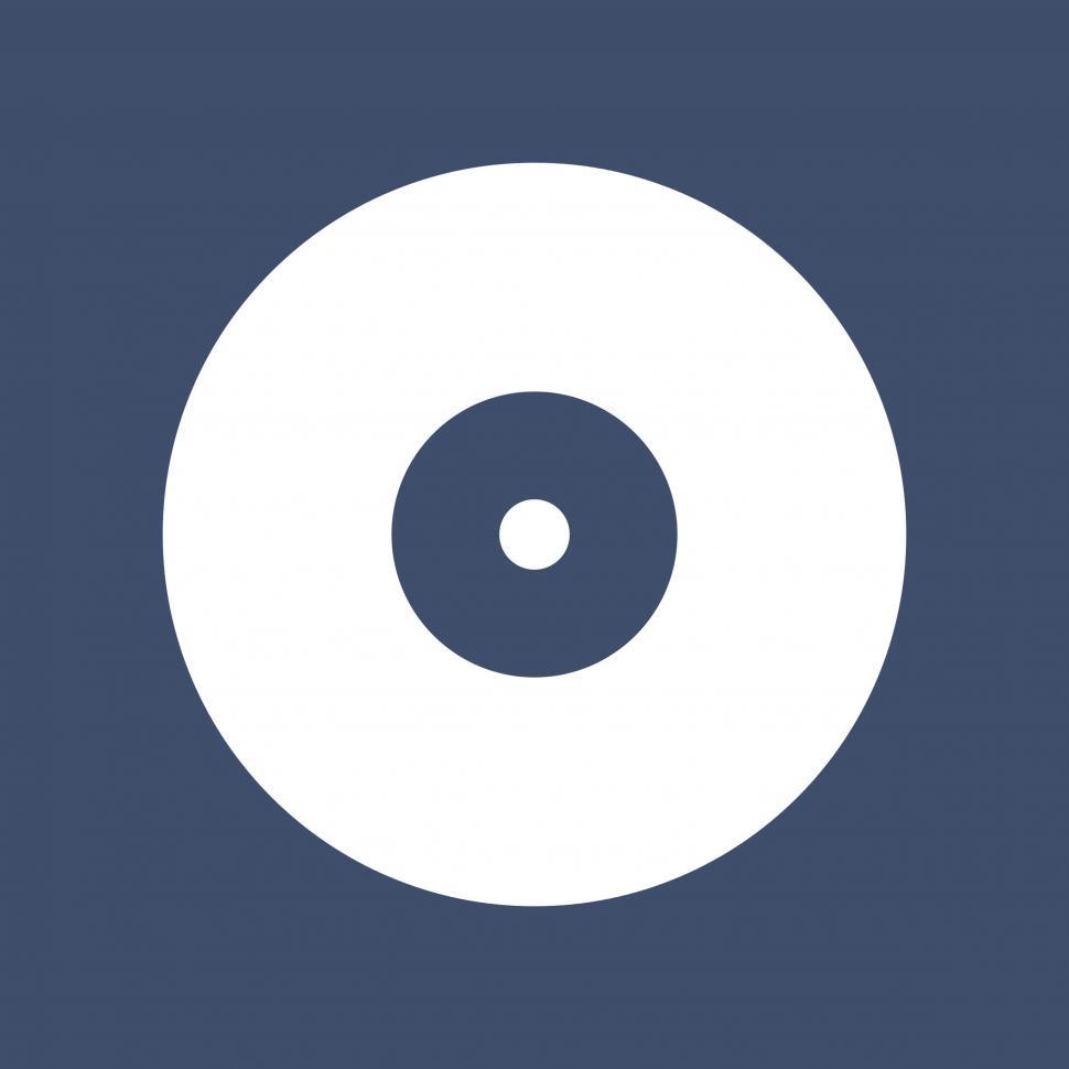 Free Image of Vinyl record vector icon 