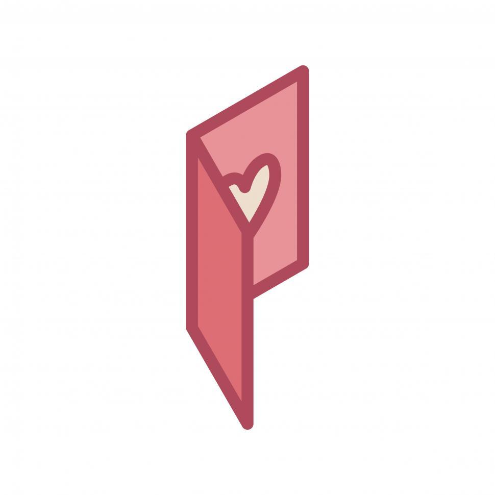 Free Image of Valentine s day card vector icon 