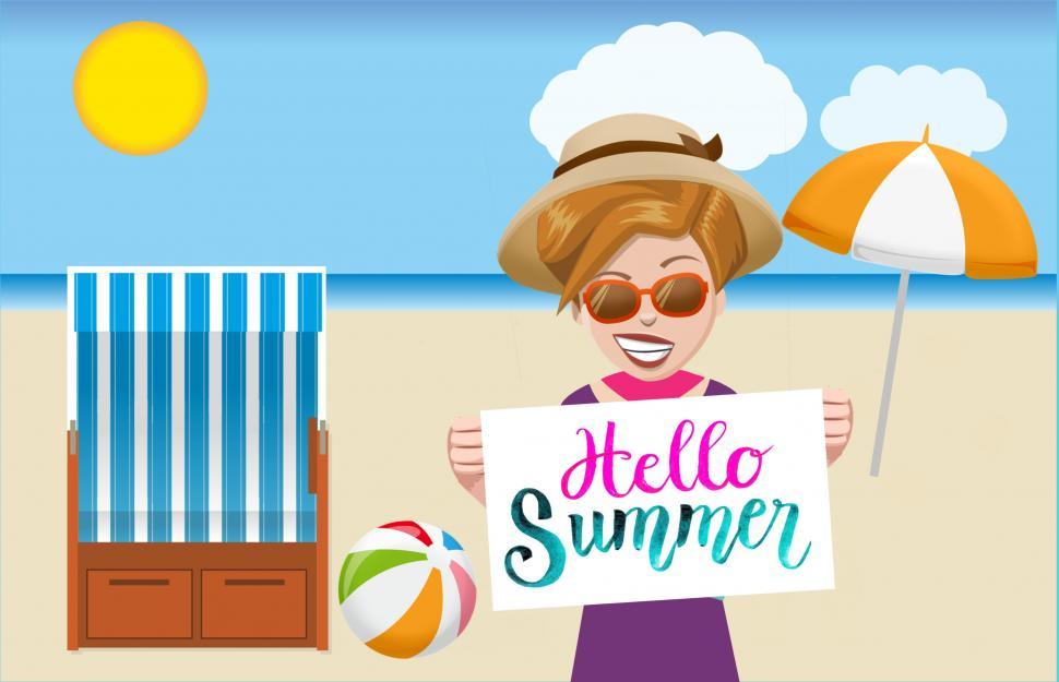 Free Image of Hello summer  