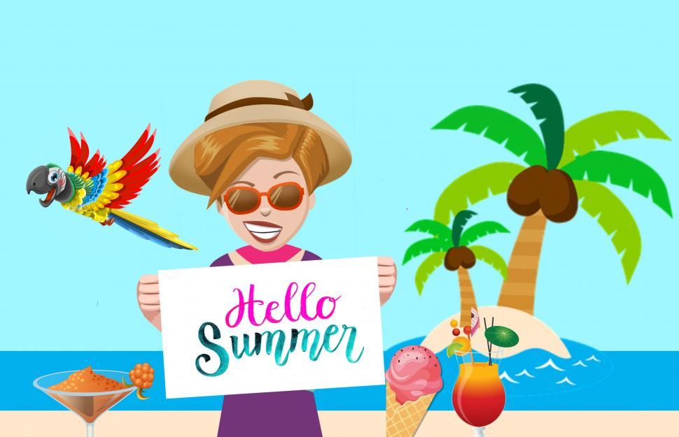 Free Image of Summer vacation  