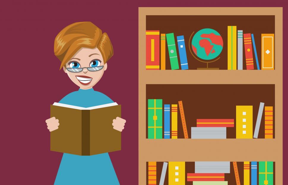 Free Image of Woman reading book  