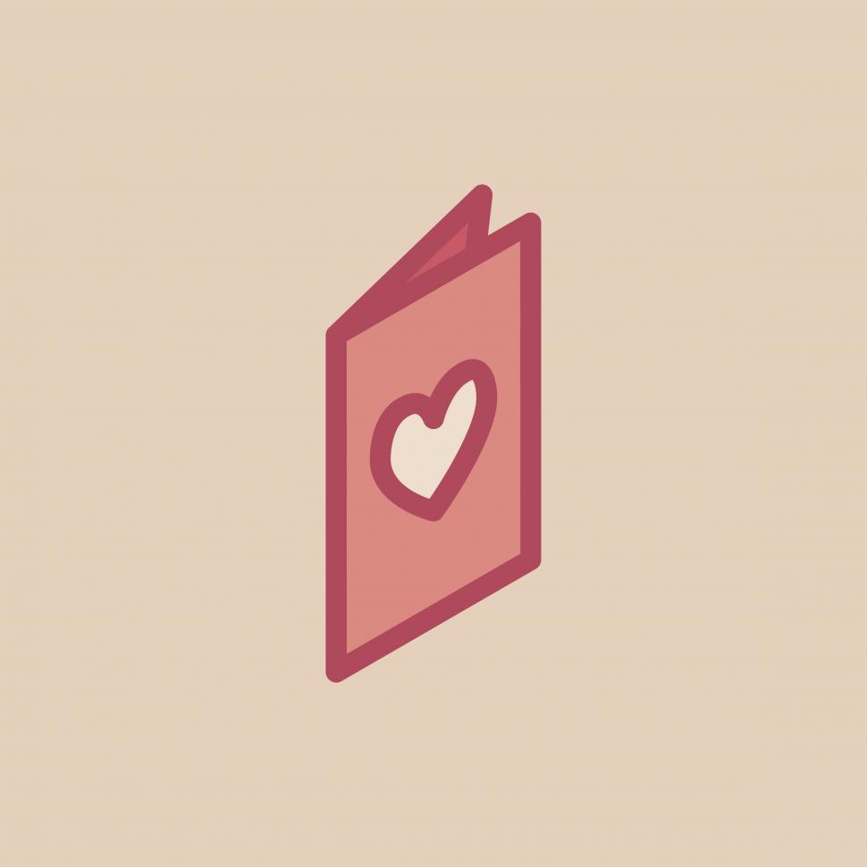 Free Image of Valentine s day card vector icon 