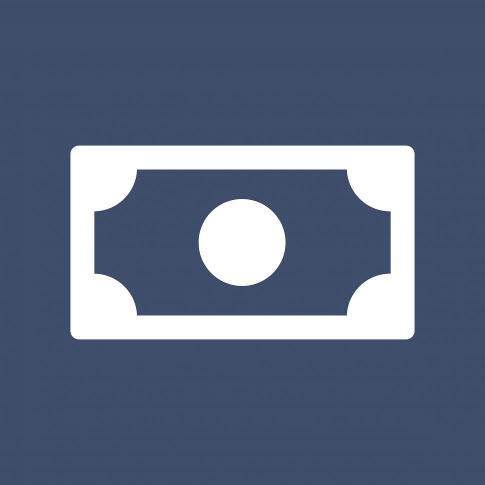 Free Image of Bank note icon vector 