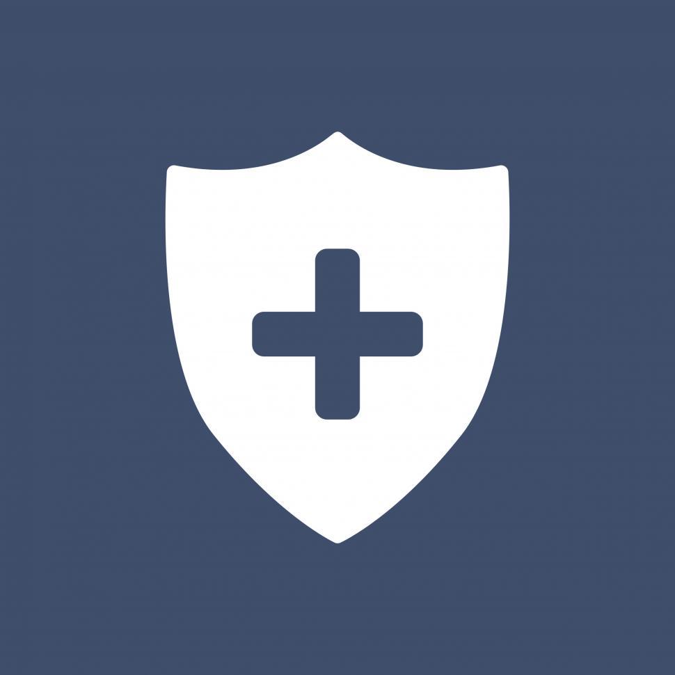 Free Image of Medical shield icon vector 