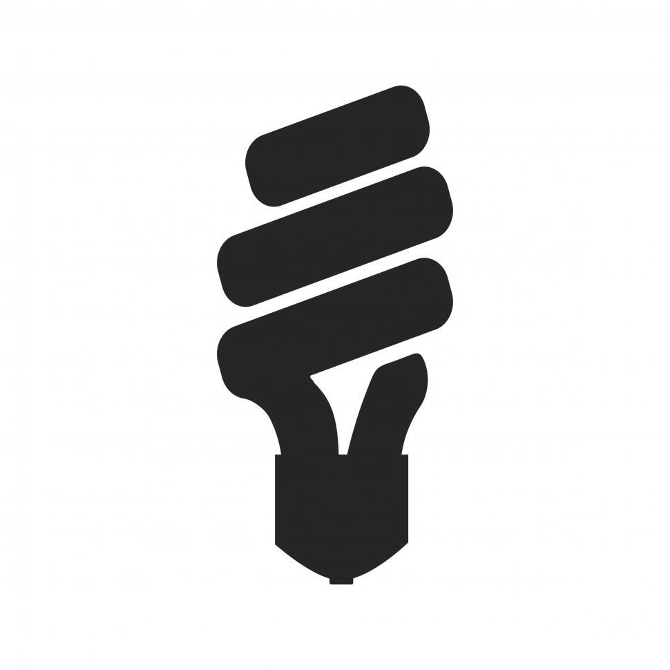 Free Image of Florescent spiral bulb vector icon 