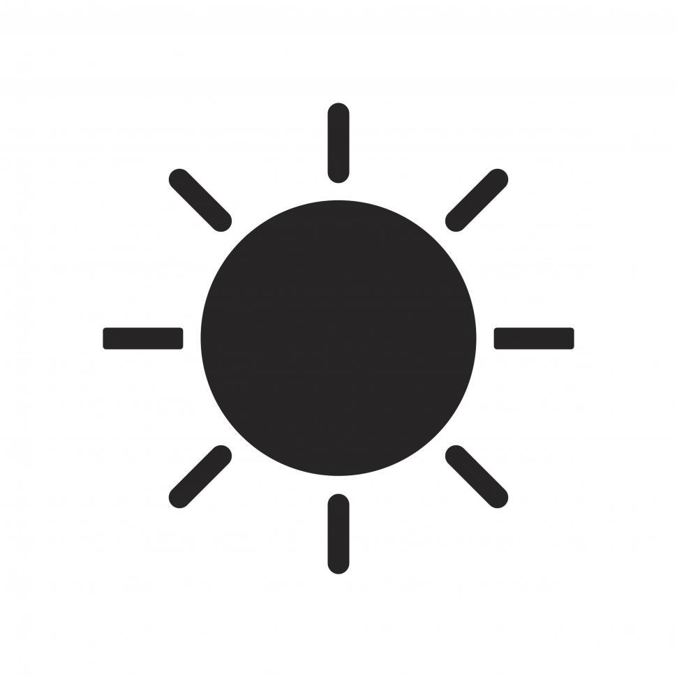 Free Image of Shining Sun vector icon 