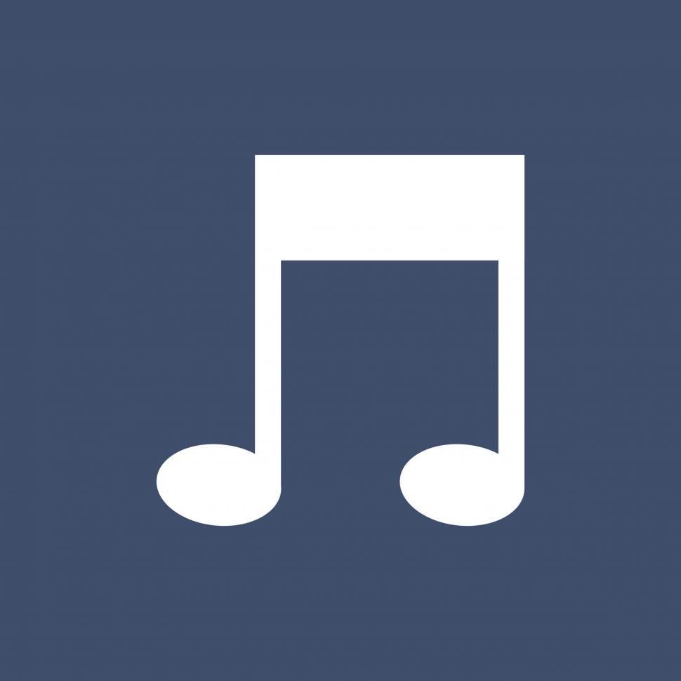 Free Image of Musical note symbol vector icon 