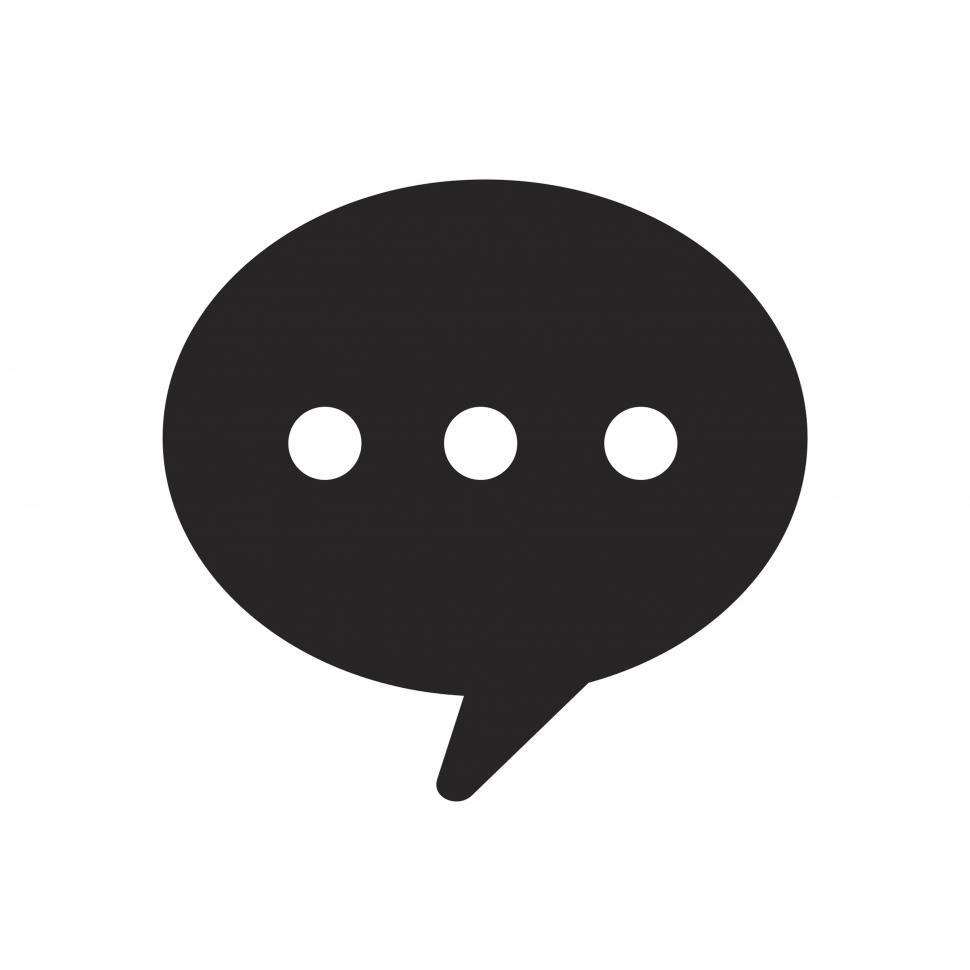 Free Image of Speech bubble vector icon 