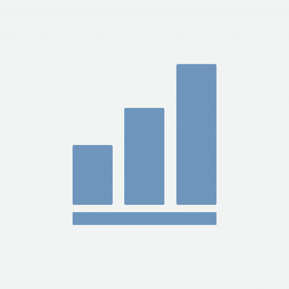 Free Image of Bar graph vector icon 