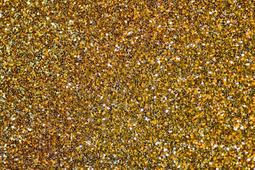 Free Image of Golden glitter sparkles 