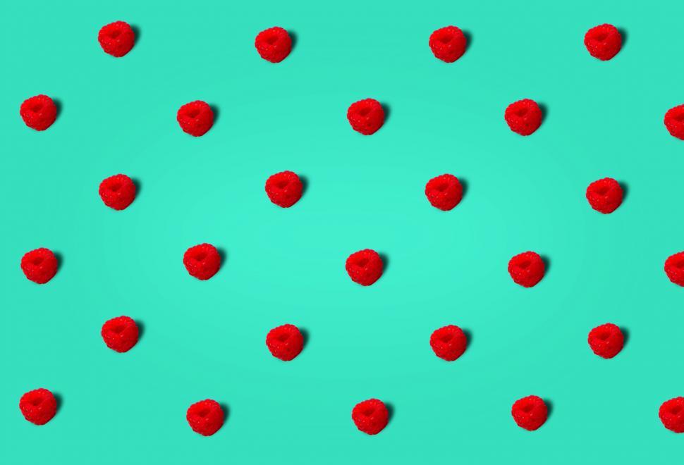 Free Image of Raspberries - Abstract Pattern 