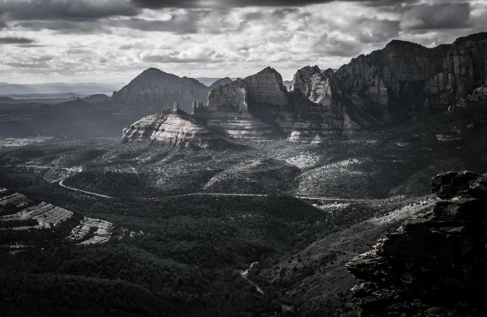 Free Image of Schnebly Hill Vista Overlook Near Sedona Arizona 