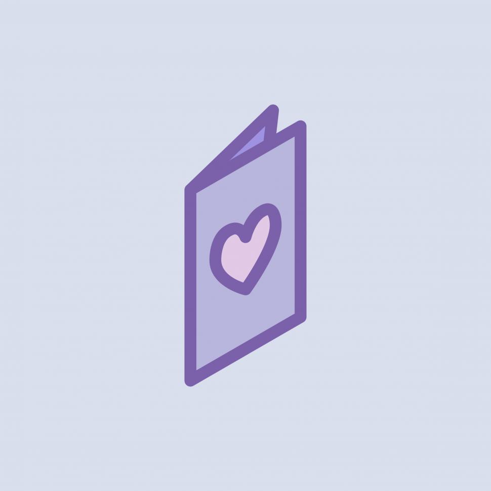 Free Image of Valentine s day card vector icon 