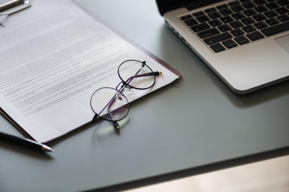 Free Image of Close up of spectacles on the table 