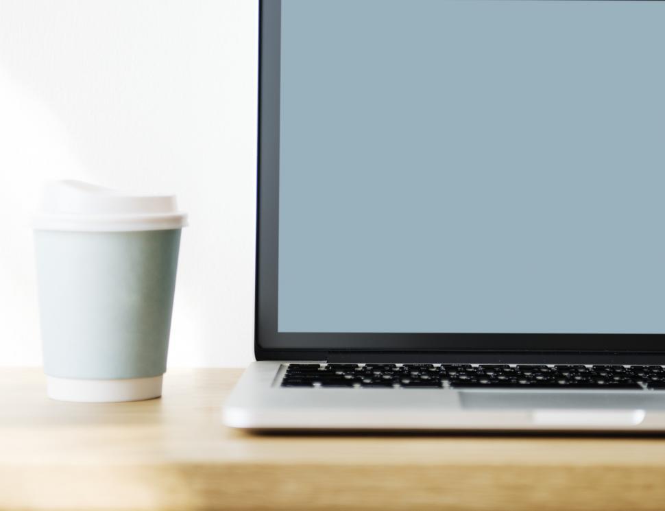 Free Image of Close up of a laptop on the table 