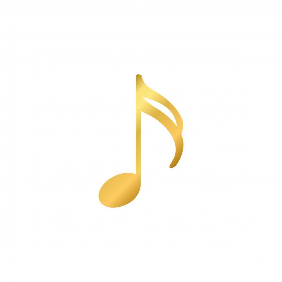 Free Image of Musical note Illustration vector on white background 